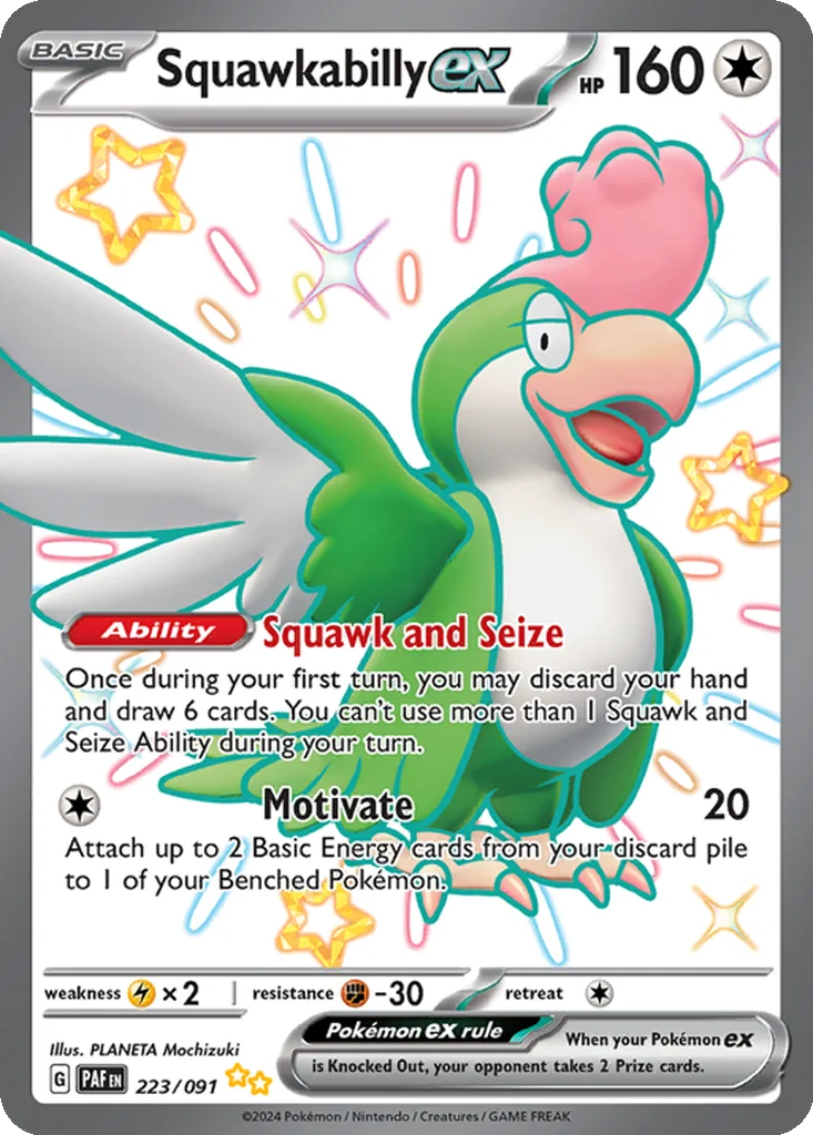 Squawkabilly ex 223/091 Paldean Fates (Holo)
