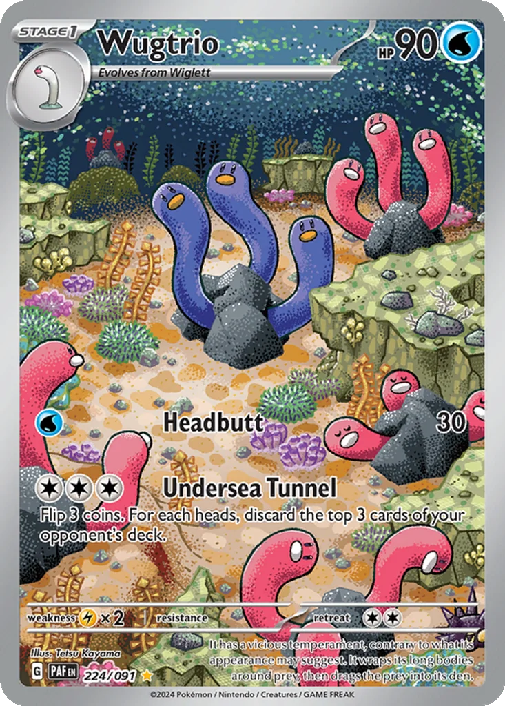 Wugtrio 224/091 Paldean Fates (Holo)
