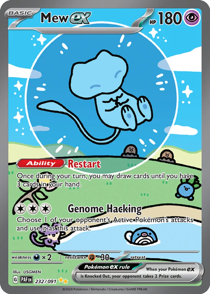Mew ex 232/091 Paldean Fates (Holo)