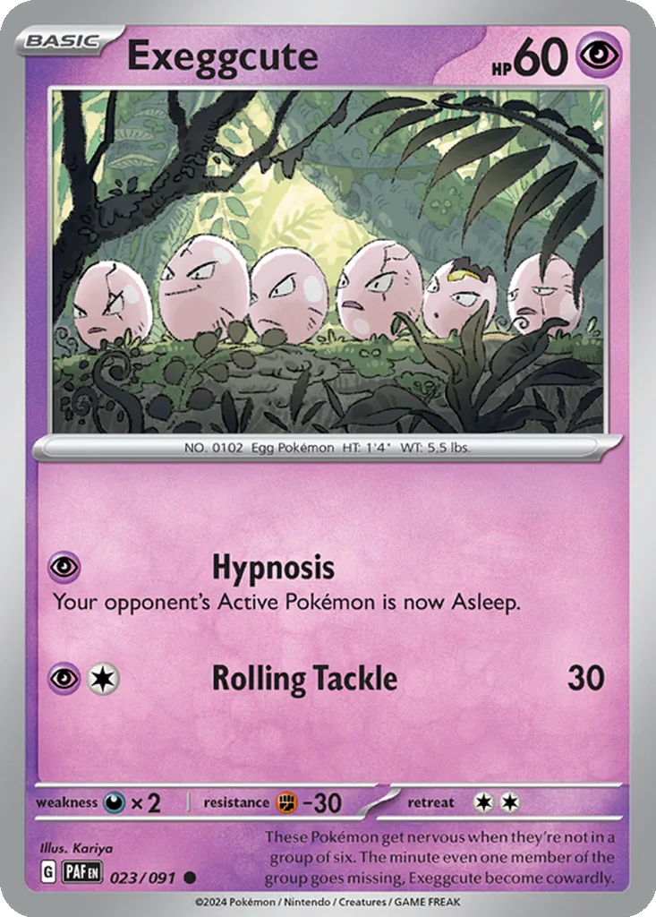 Exeggcute 023/091 Paldean Fates (Normal)