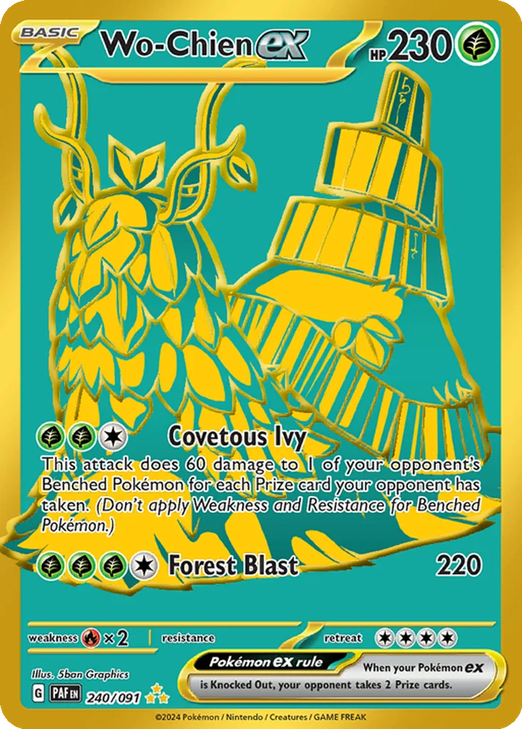 Wo-Chien ex 240/091 Paldean Fates (Holo)