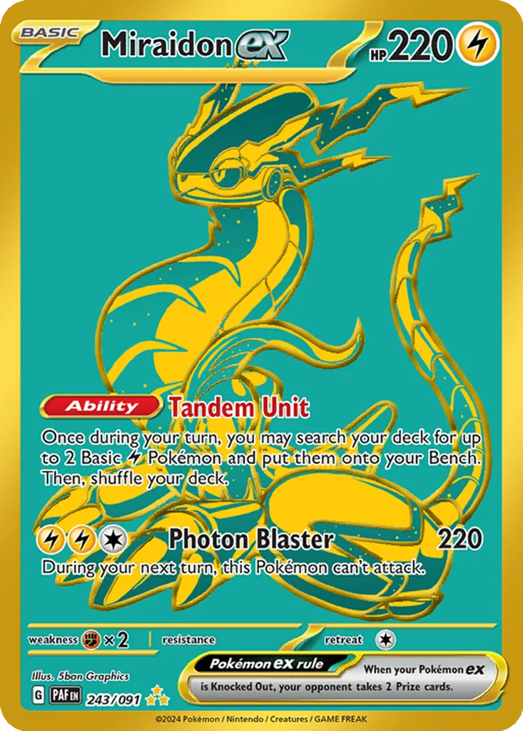 Miraidon ex 243/091 Paldean Fates (Holo)