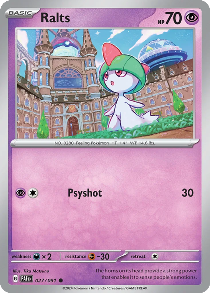 Ralts 027/091 SV: Paldean Fates (Normal)