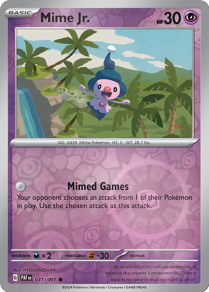 Mime Jr. 031/091 Paldean Fates (Reverse holo)