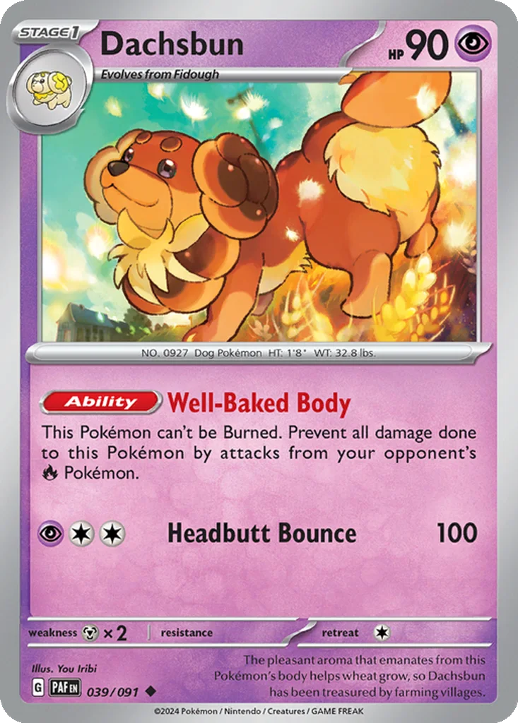 Dachsbun 039/091 SV: Paldean Fates (Normal)