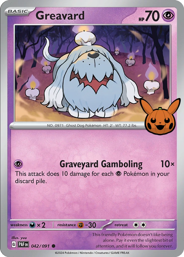 Greavard 042/091 Paldean Fates (Trick or Trade 2024)