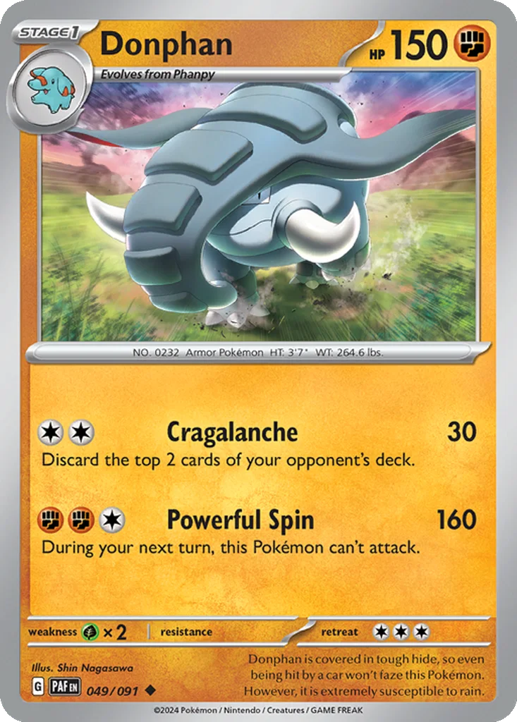 Donphan 049/091 SV: Paldean Fates (Normal)