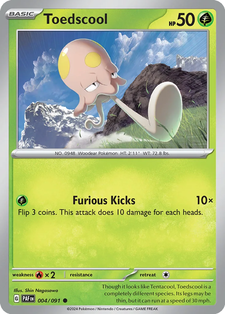 Toedscool 004/091 SV: Paldean Fates (Normal)