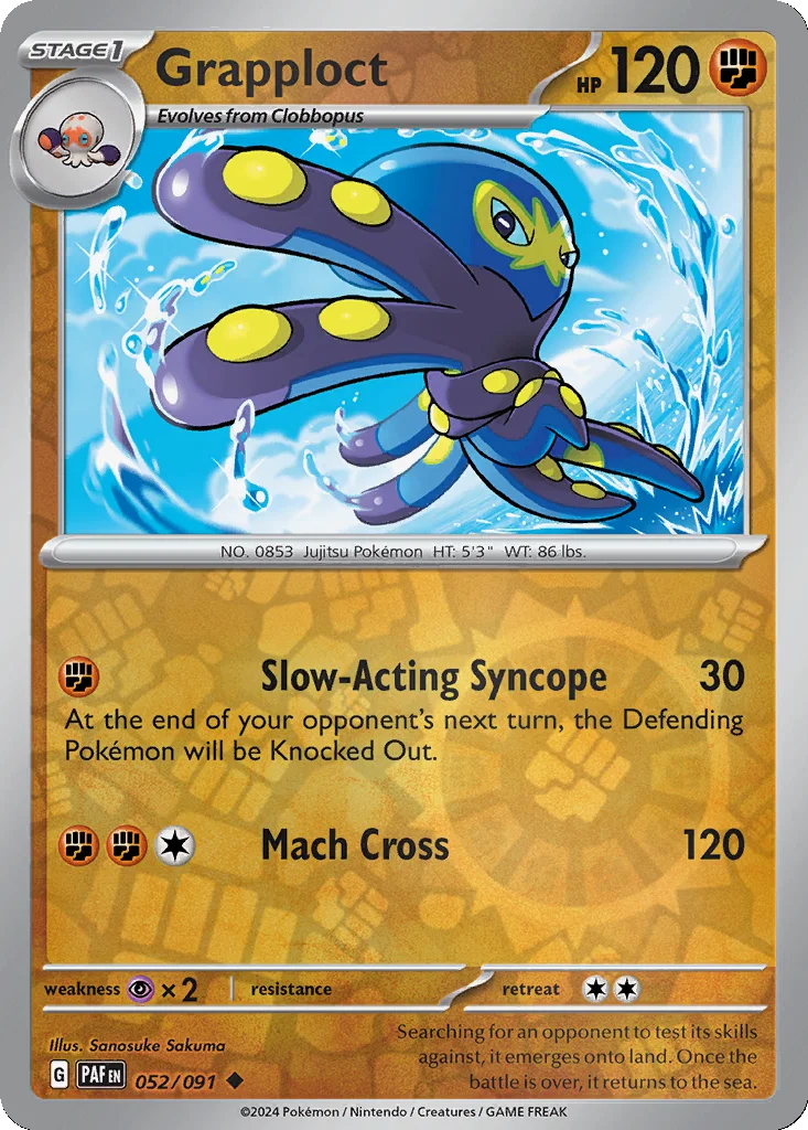 Grapploct 052/091 Paldean Fates (Reverse holo)