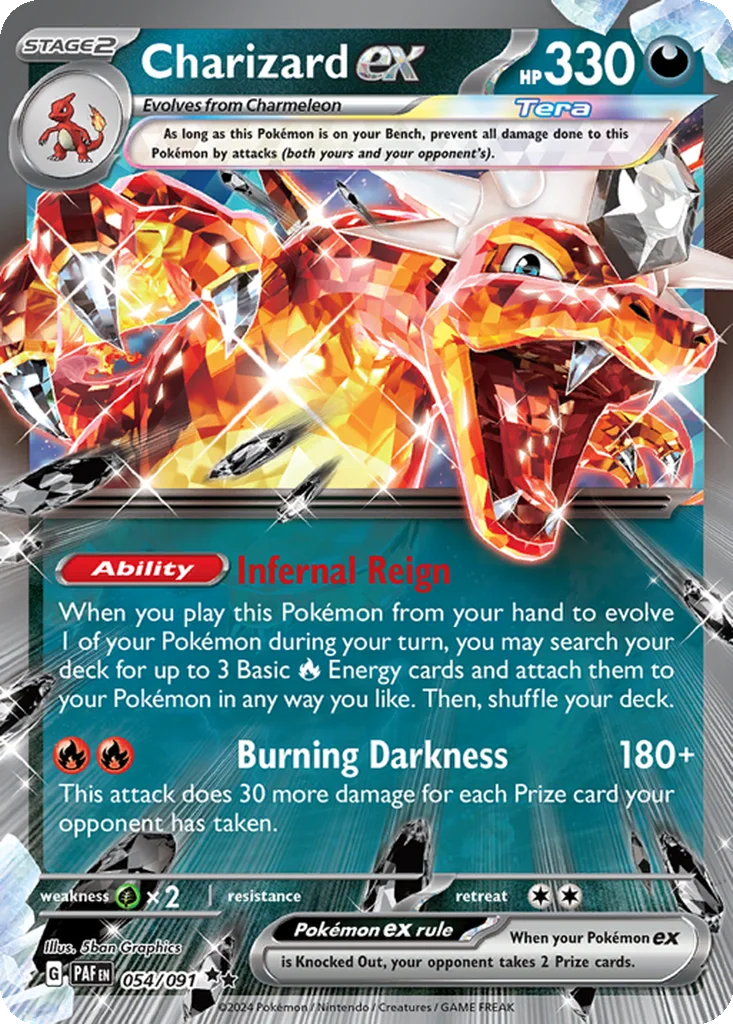 Charizard ex 054/091 SV: Paldean Fates (Holo)