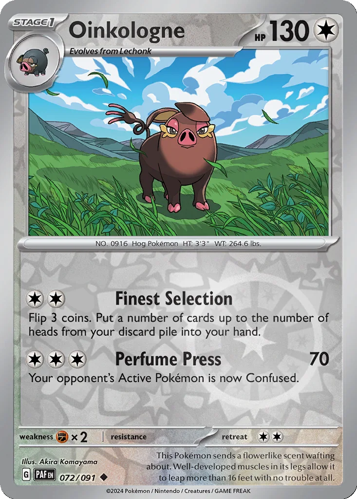 Oinkologne 072/091 Paldean Fates (Reverse holo)