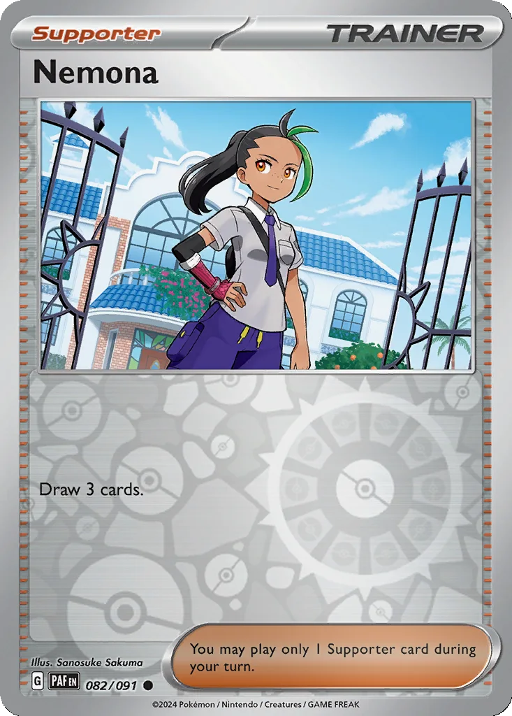 Nemona 082/091 SV: Paldean Fates (Reverse holo)