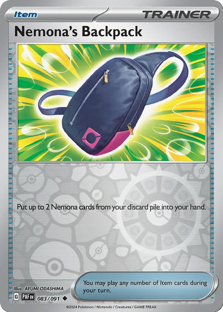 Nemona's Backpack 083/091 Paldean Fates (Reverse holo)