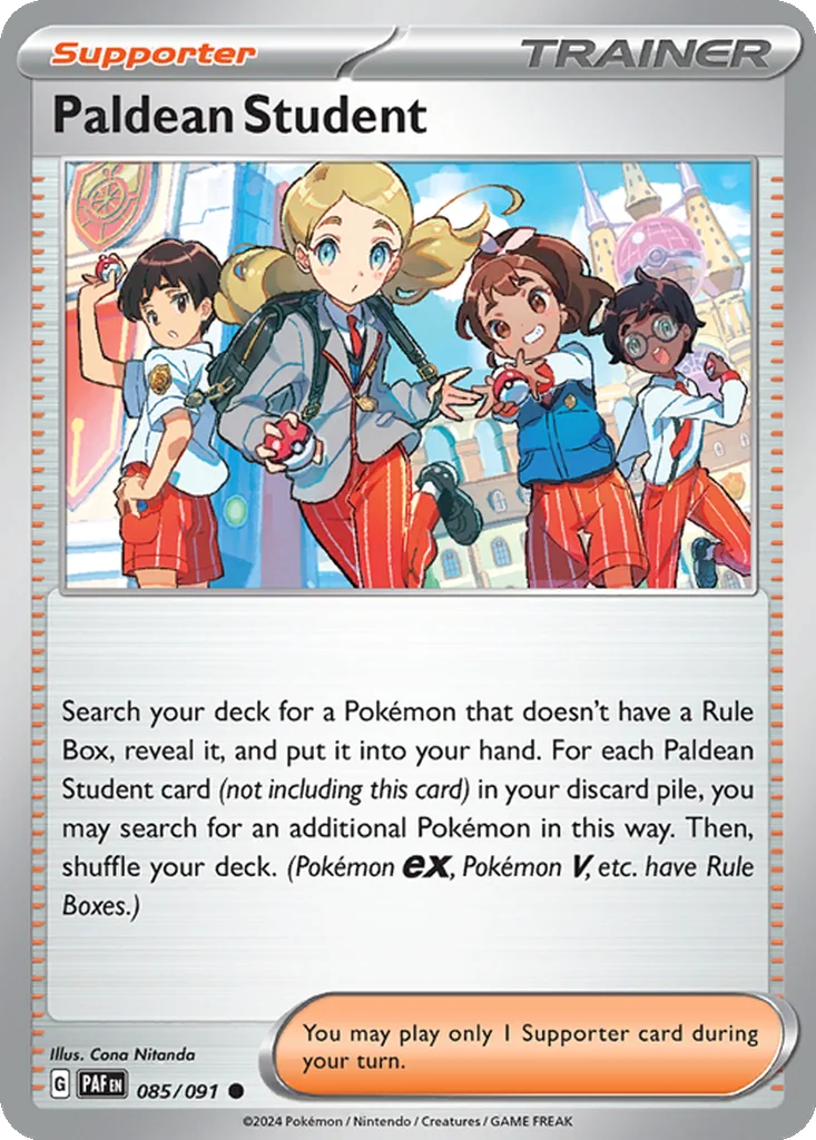 Paldean Student 085/091 SV: Paldean Fates (Normal)