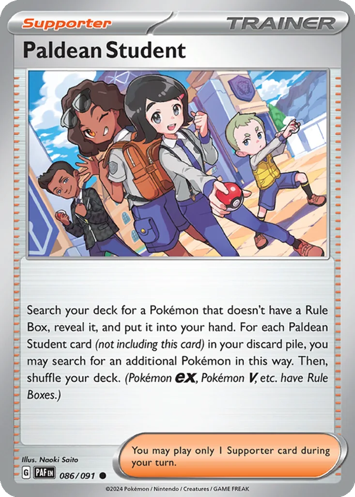 Paldean Student 086/091 SV: Paldean Fates (Normal)
