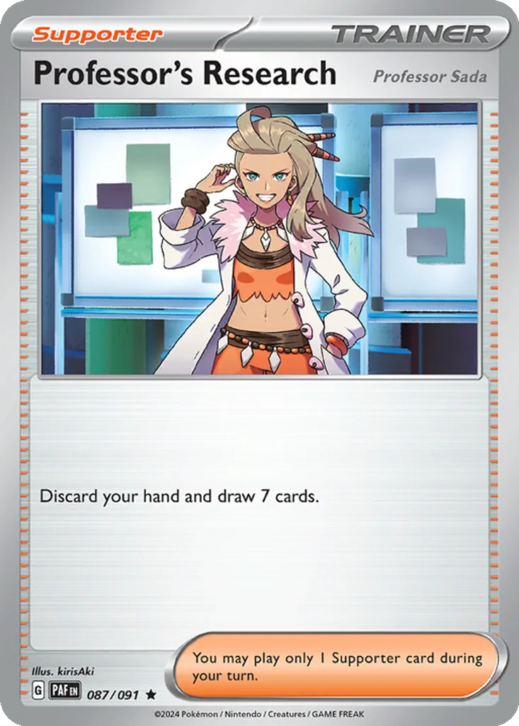 Professor's Research (Professor Sada) 087/091 SV: Paldean Fates (Holo)