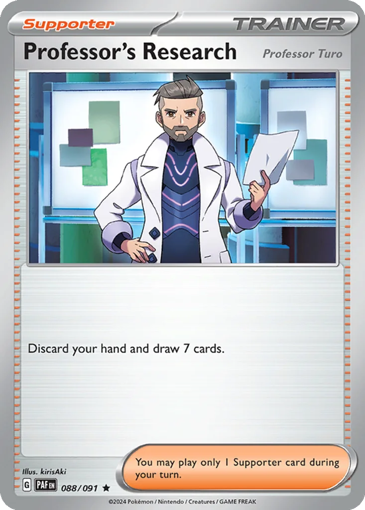 Professor's Research (Professor Turo) 088/091 Paldean Fates (Holo)