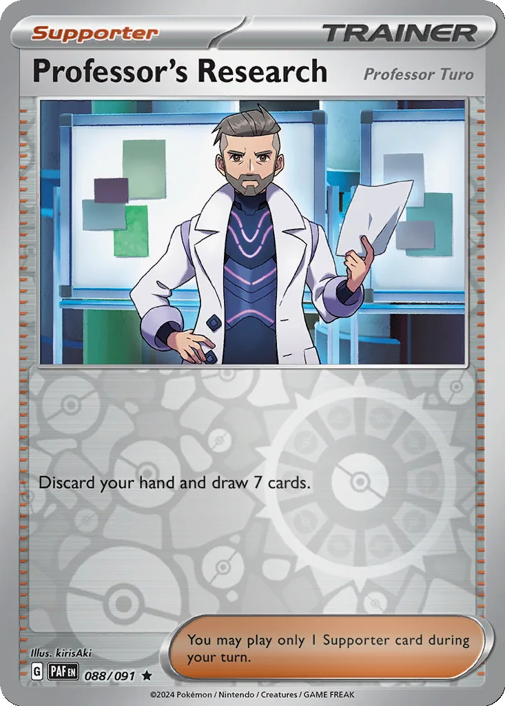 Professor's Research (Professor Turo) 088/091 Paldean Fates (Reverse holo)