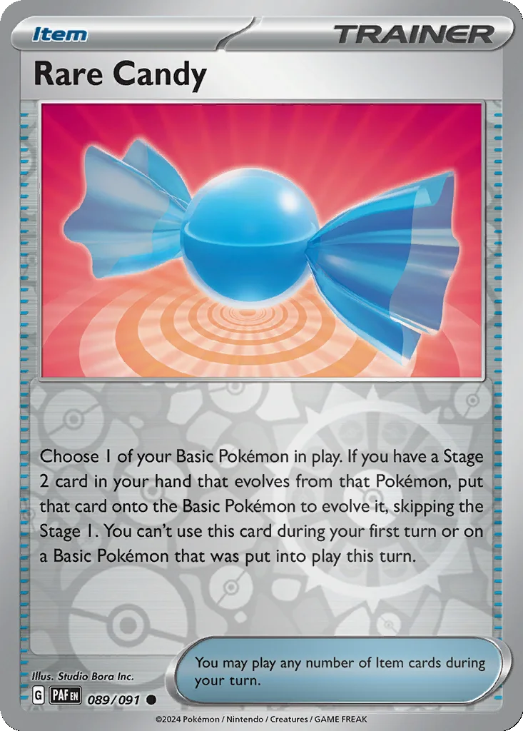 Rare Candy 089/091 SV: Paldean Fates (Reverse holo)