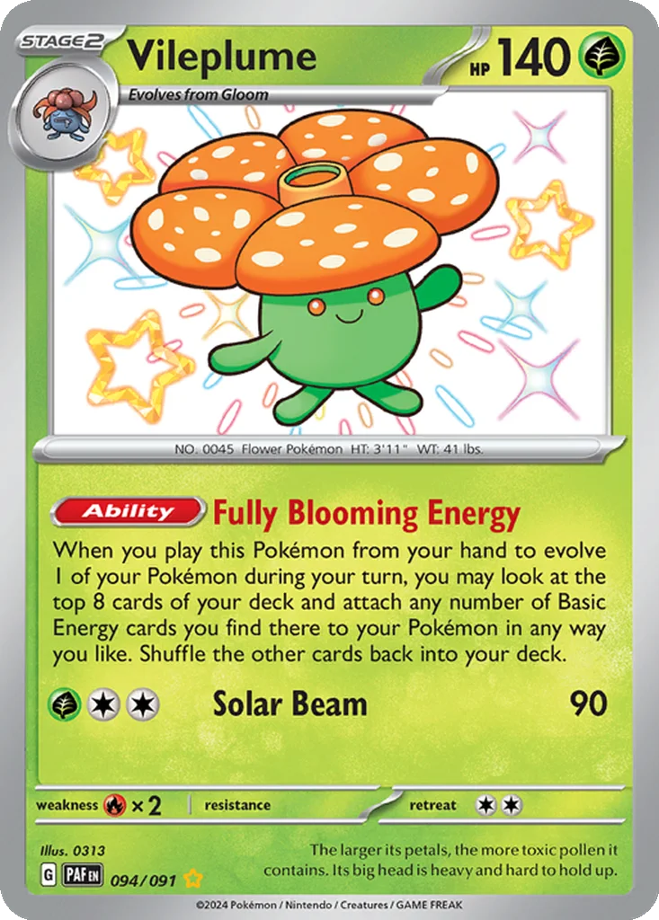 Vileplume 094/091 Paldean Fates (Holo)