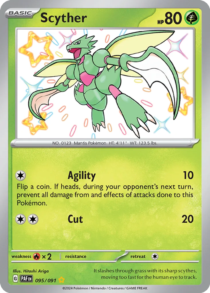 Scyther 095/091 Paldean Fates (Holo)