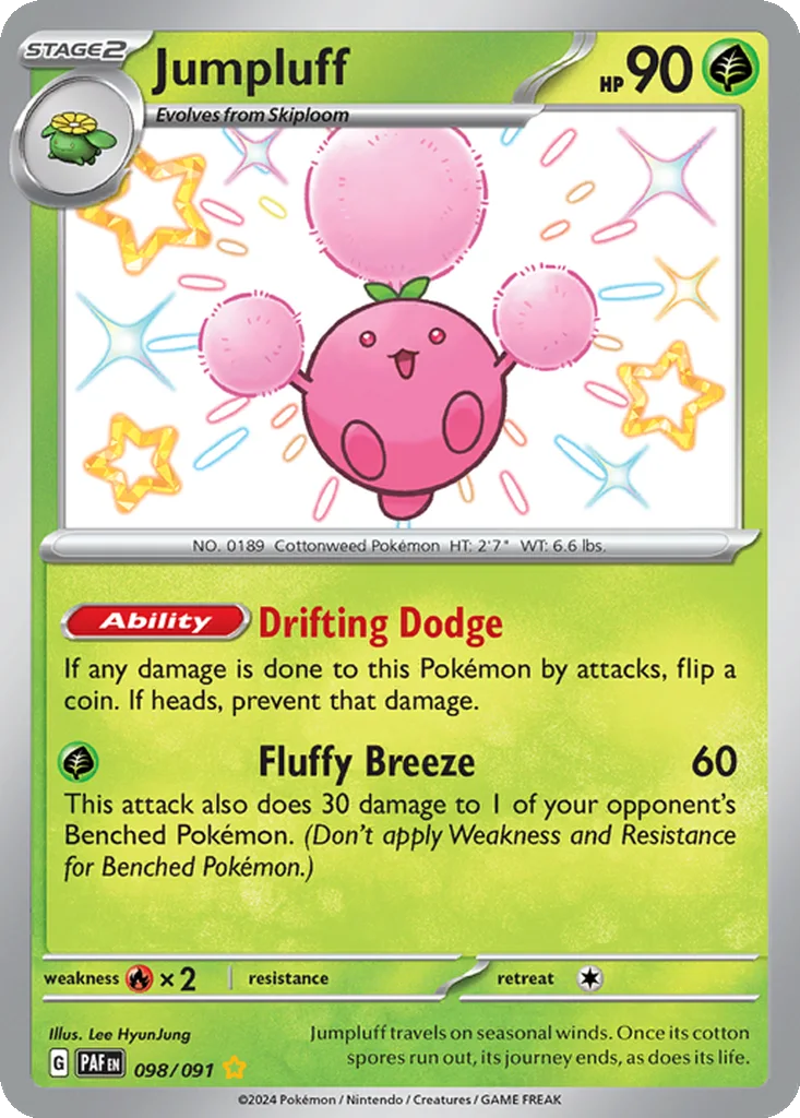 Jumpluff 098/091 Paldean Fates (Holo)