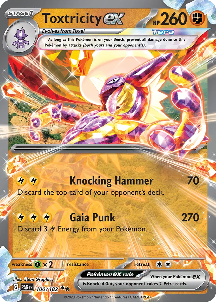 Toxtricity ex 100/182 Paradox Rift (Holo)