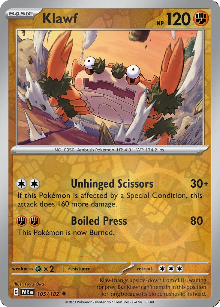 Klawf 105/182 Paradox Rift (Reverse holo)