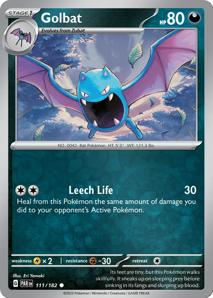 Golbat 111/182 Paradox Rift (Reverse holo)