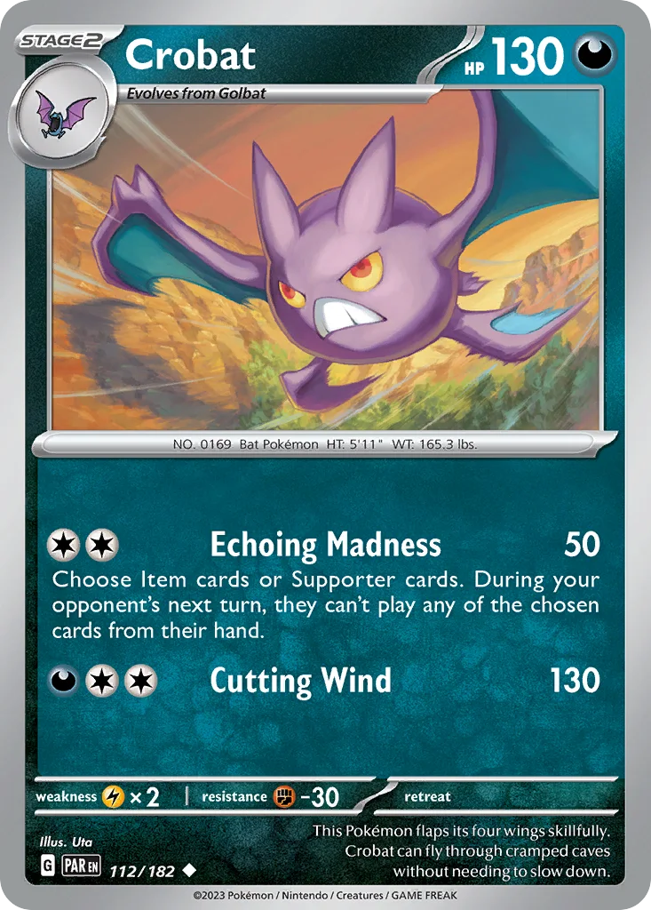 Crobat 112/182 Paradox Rift (Normal)