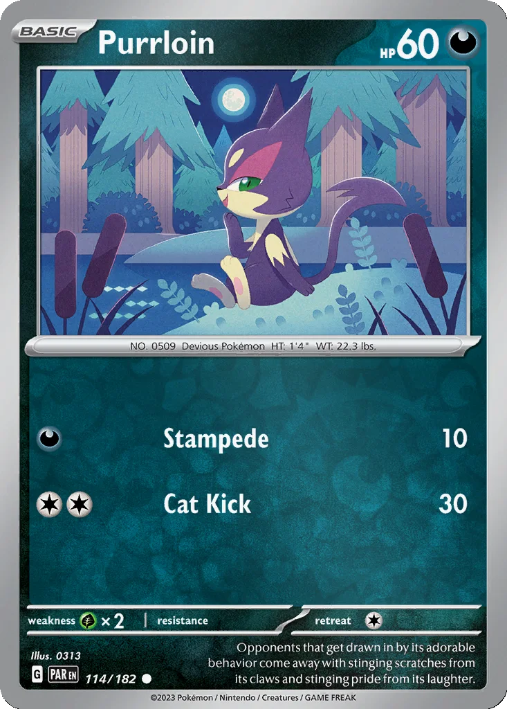 Purrloin 114/182 Paradox Rift (Reverse holo)