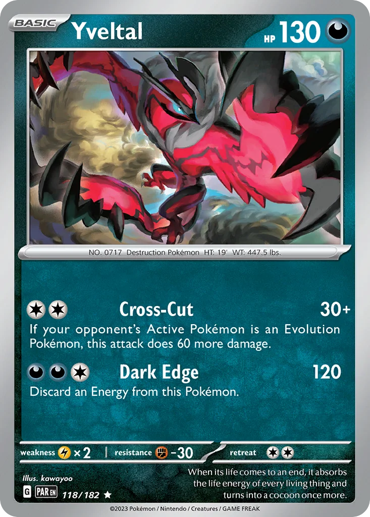 Yveltal 118/182 Paradox Rift (Holo)