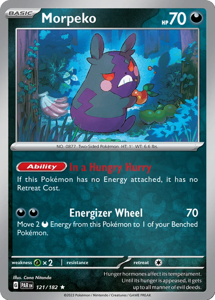 Morpeko 121/182 Paradox Rift (Reverse holo)