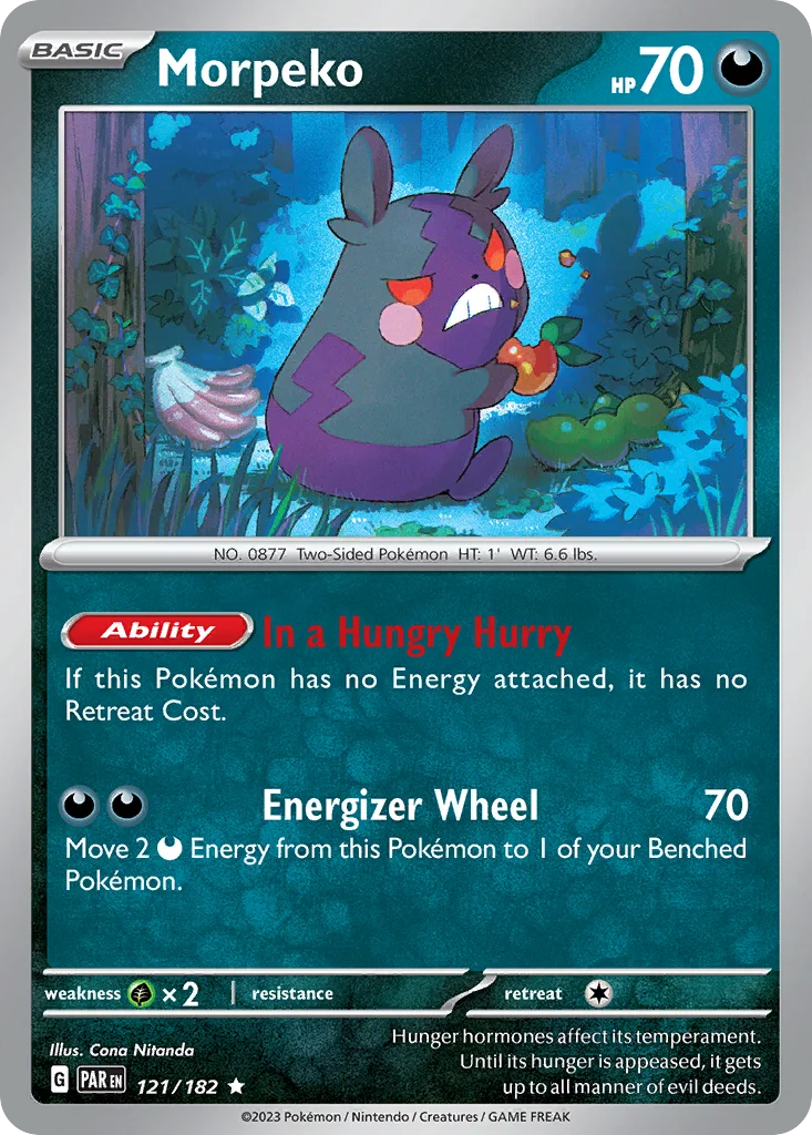 Morpeko 121/182 Paradox Rift (Non-Holo)