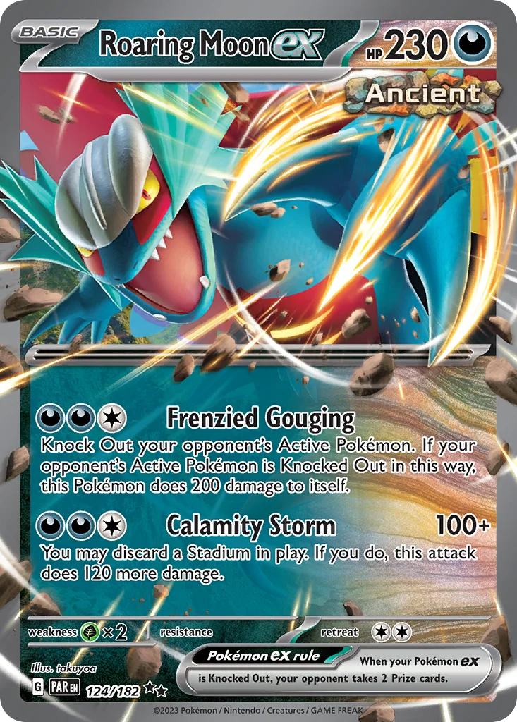 Roaring Moon ex 124/182 Paradox Rift (Holo)