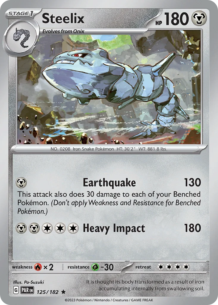Steelix 125/182 Paradox Rift (Cosmos Holo)