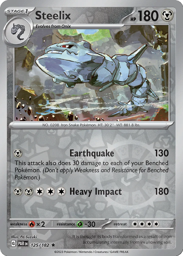 Steelix 125/182 Paradox Rift (Reverse holo)