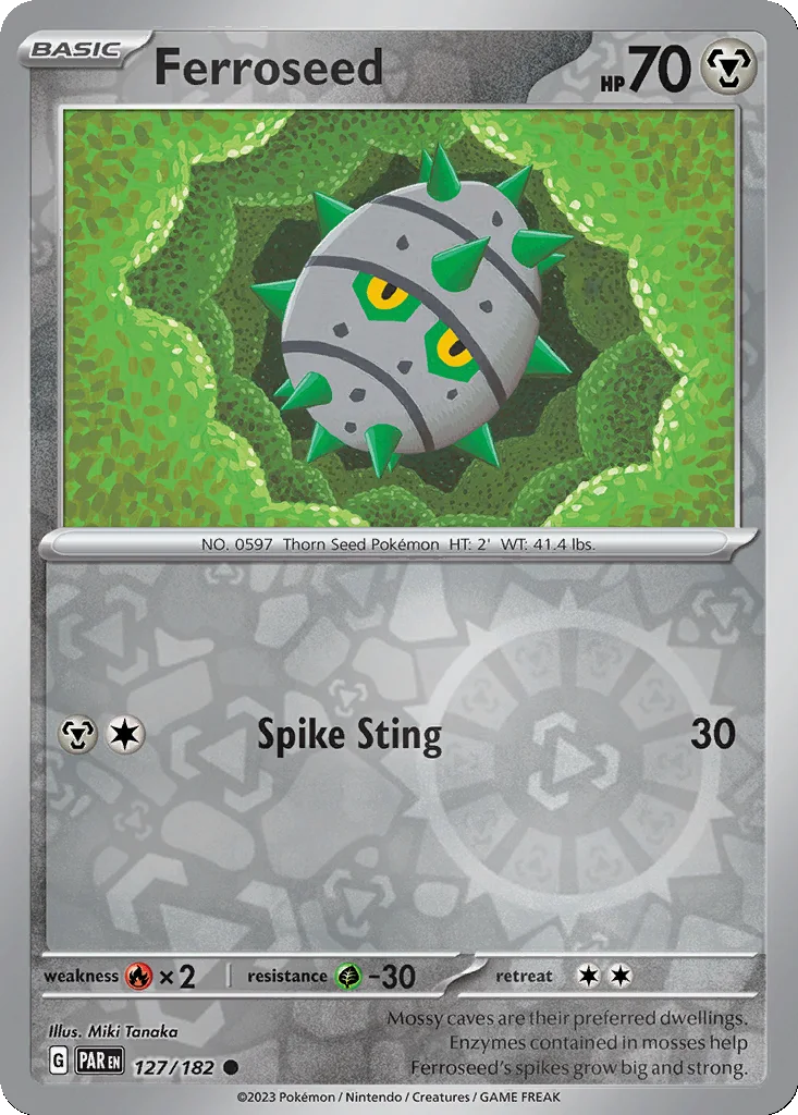 Ferroseed 127/182 Paradox Rift (Reverse holo)