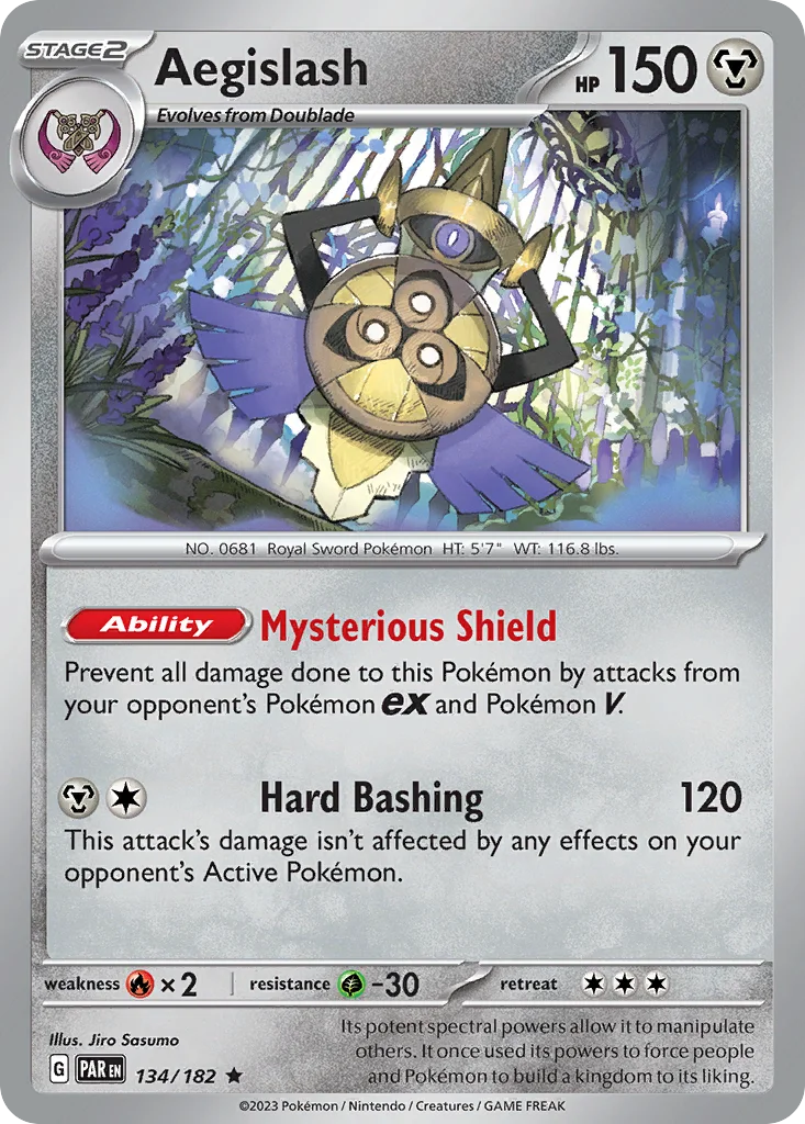 Aegislash 134/182 Paradox Rift (Holo)