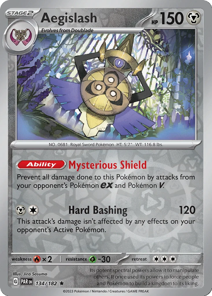 Aegislash 134/182 Paradox Rift (Reverse holo)