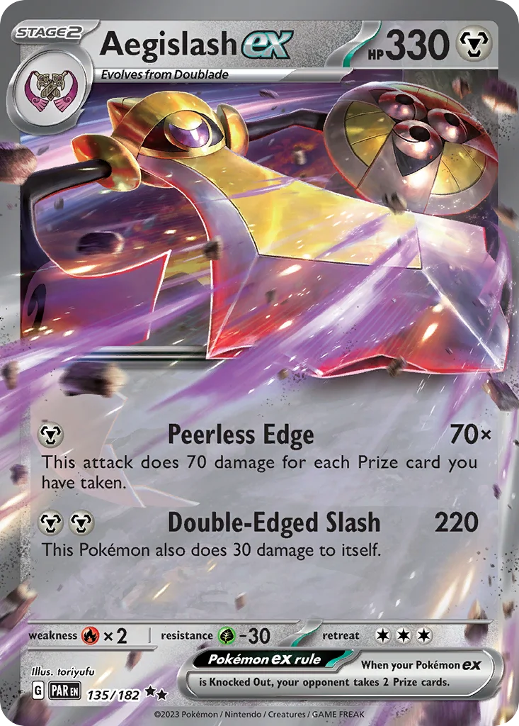 Aegislash ex 135/182 Paradox Rift (Holo)