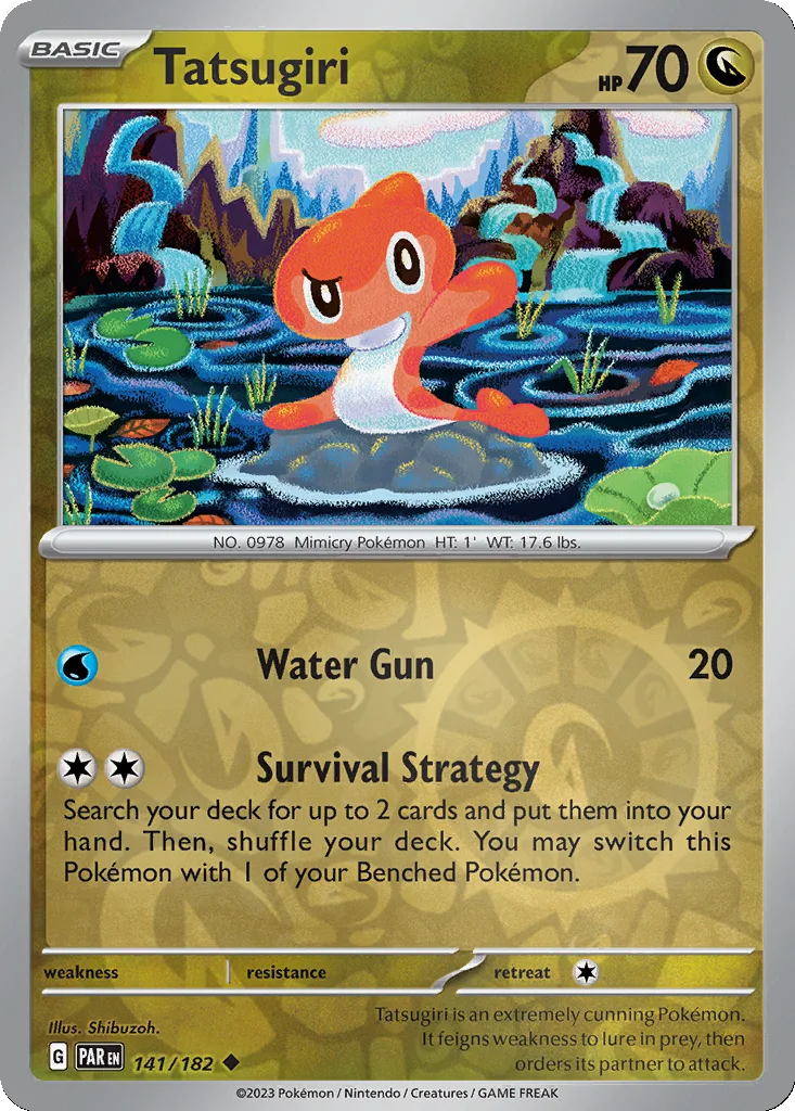 Tatsugiri 141/182 Paradox Rift (Reverse holo)