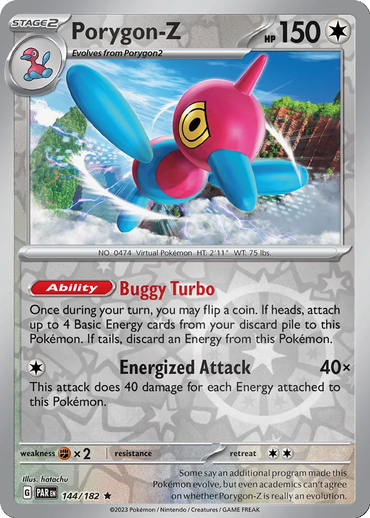 Porygon-Z 144/182 Paradox Rift (Reverse holo)