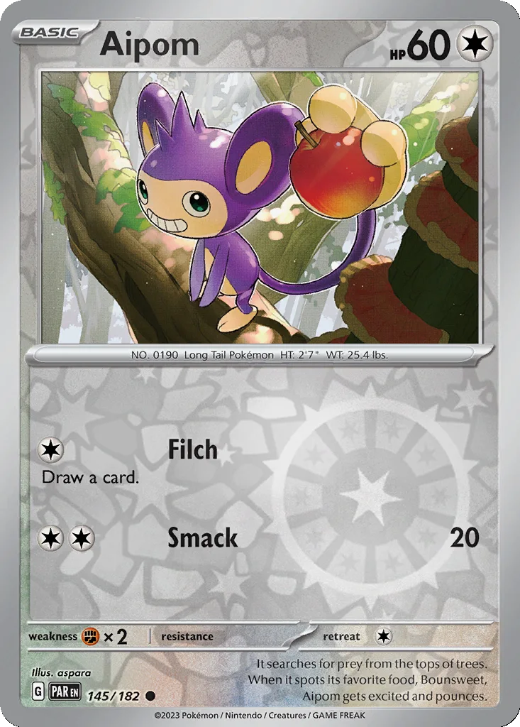 Aipom 145/182 Paradox Rift (Reverse holo)