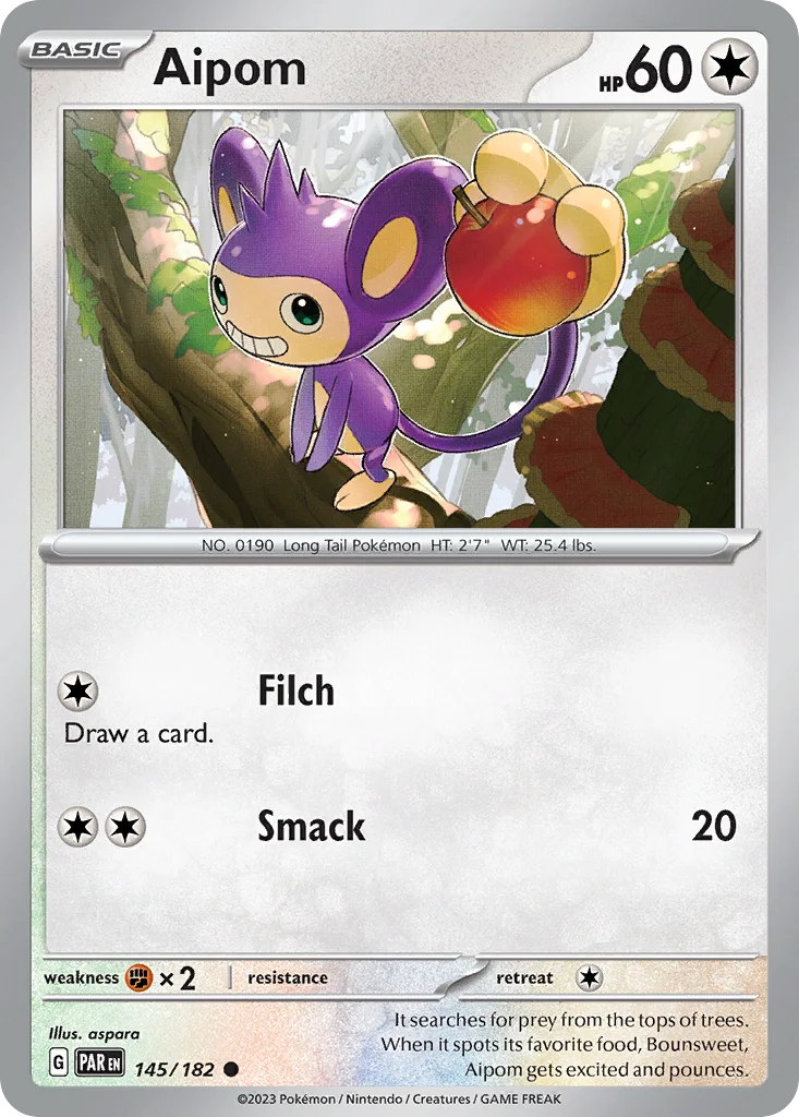 Aipom 145/182 Paradox Rift (Normal)