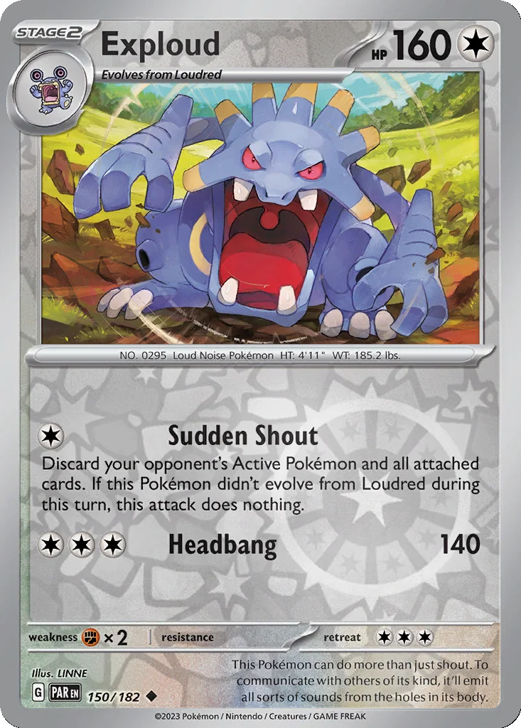 Exploud 150/182 Paradox Rift (Reverse holo)