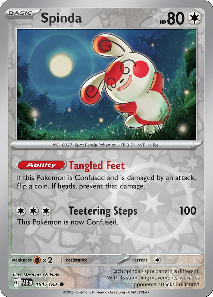 Spinda 151/182 Paradox Rift (Reverse holo)