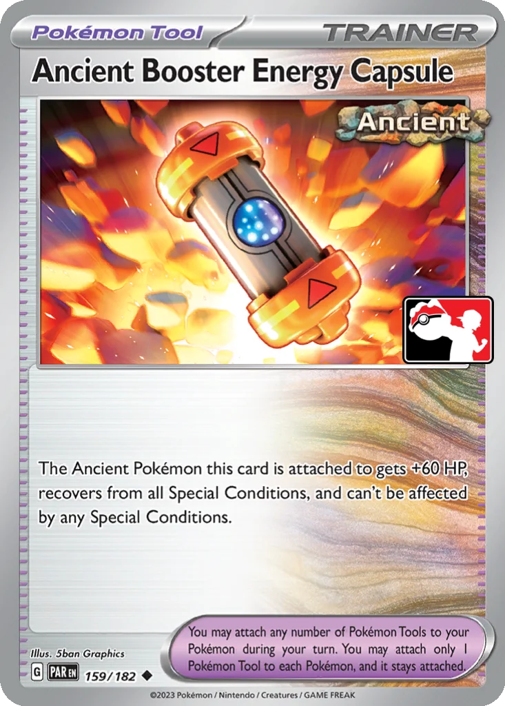 Ancient Booster Energy Capsule 159/182 Paradox Rift (Play! Pokémon (Cosmos Holo))