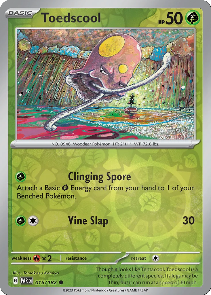 Toedscool 015/182 Paradox Rift (Reverse holo)