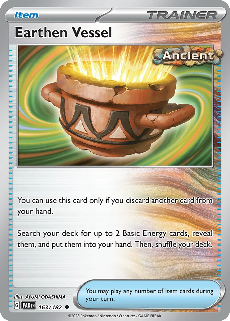 Earthen Vessel 163/182 Paradox Rift (World Championships Deck 2025: Flutter Devo Gardevoir by Riley McKay)